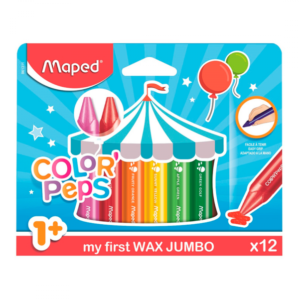 GIZ DE CERA JUMBO MAPED CX 12UN